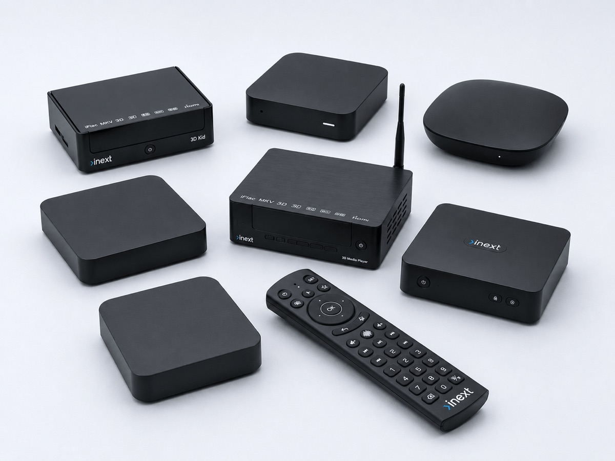 inext 3D kid, HD1, TV, TV2e and 4K2 devices