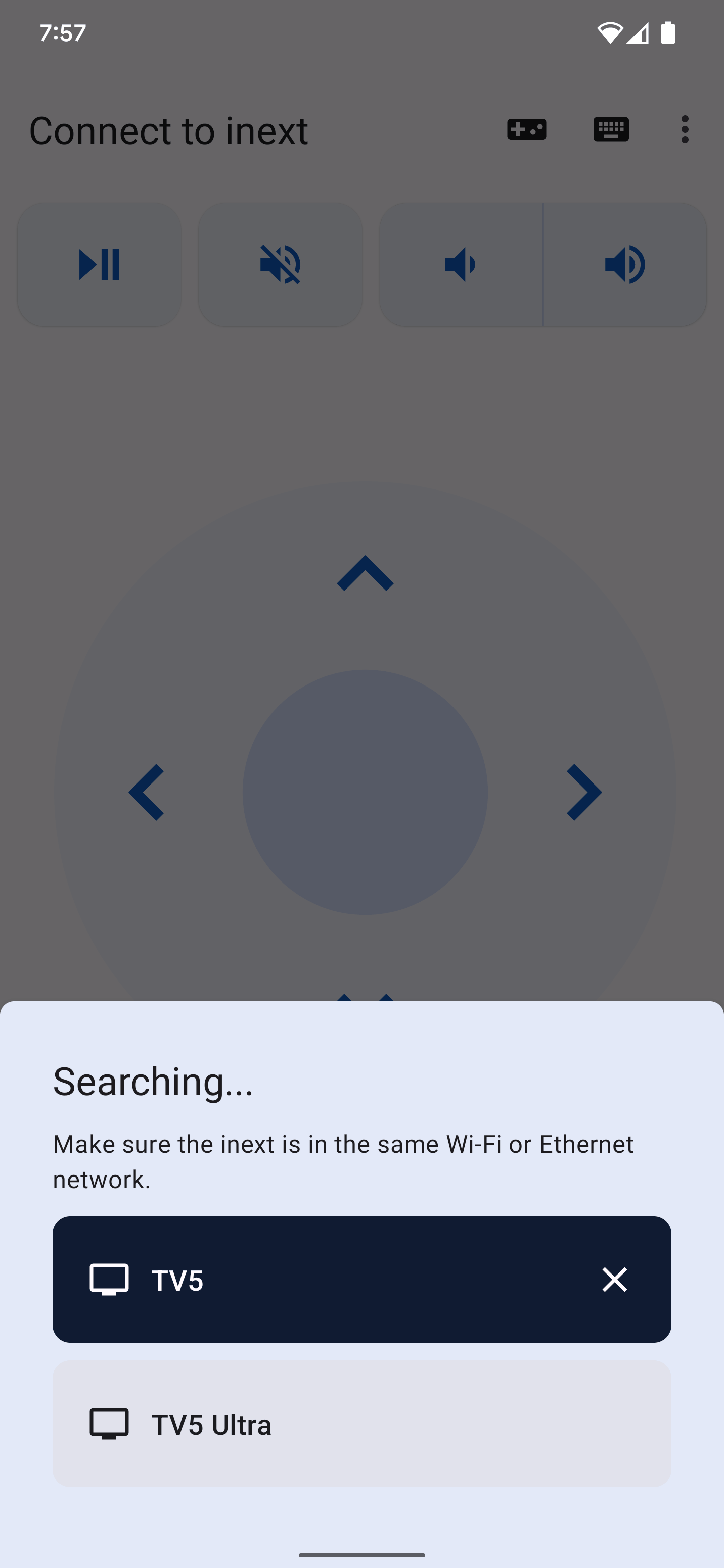 inext Remote app screenshot 2