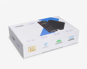 inext TV5 ultra media player, white box